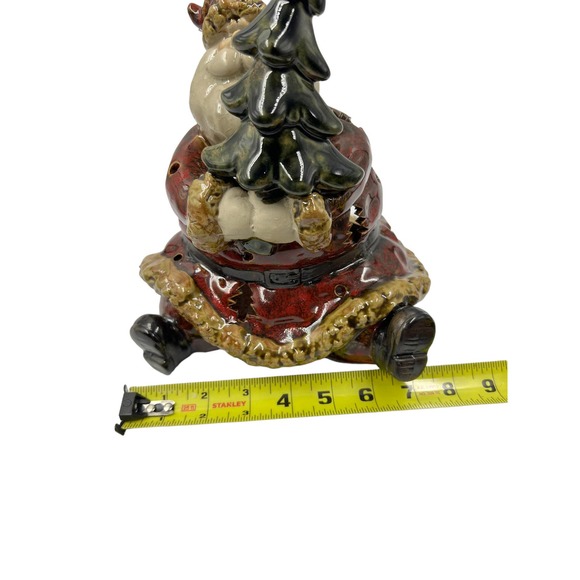 Santa and Christmas tree tea light candle holder - Picture 9 of 9